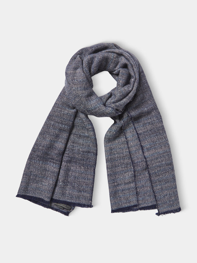 Denis Colomb - Annapurna Varanasi Cashmere Scarf | One Size - Black - ABASK - 