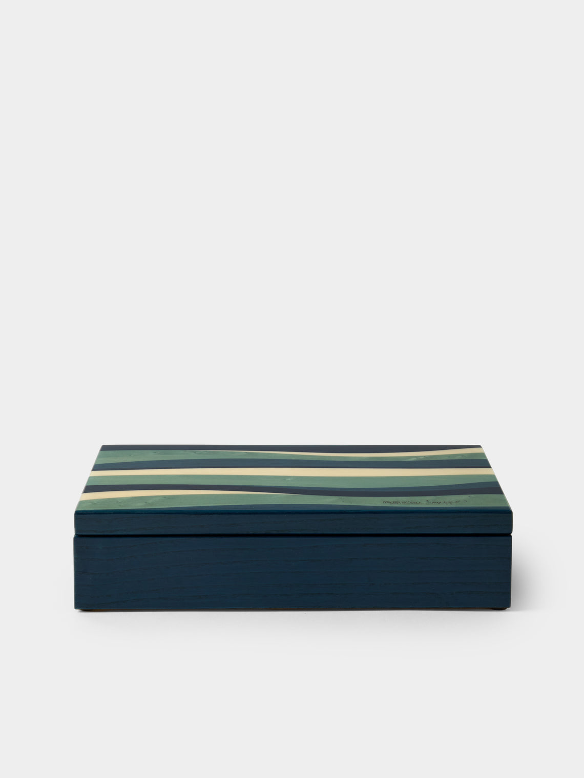 Mastellone Giuseppe - Wood Inlay Jewelry Box - Blue - ABASK - 