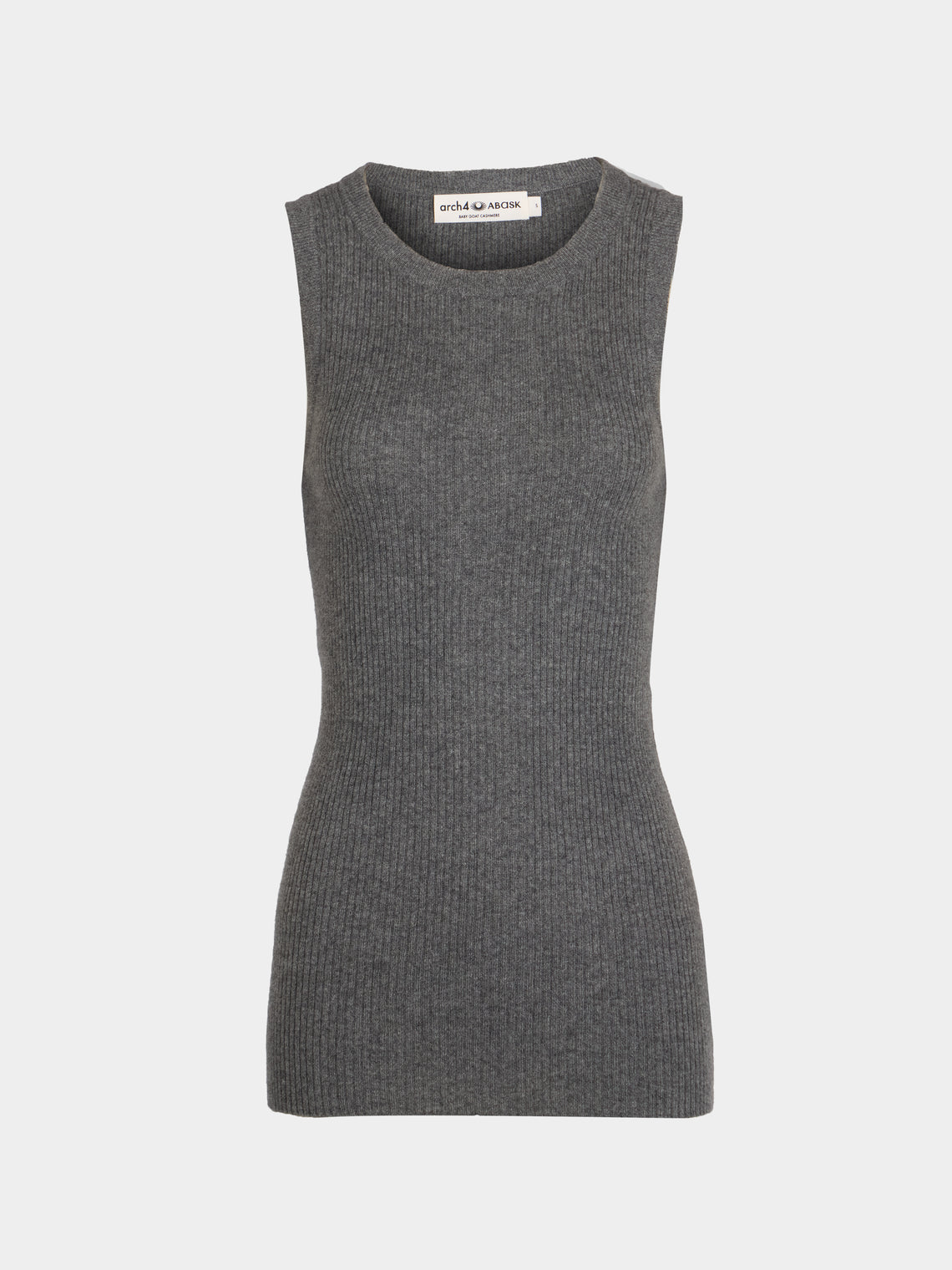 Arch4 - Manon Baby Goat Cashmere Tank Top | Size: S - Gray - ABASK - 