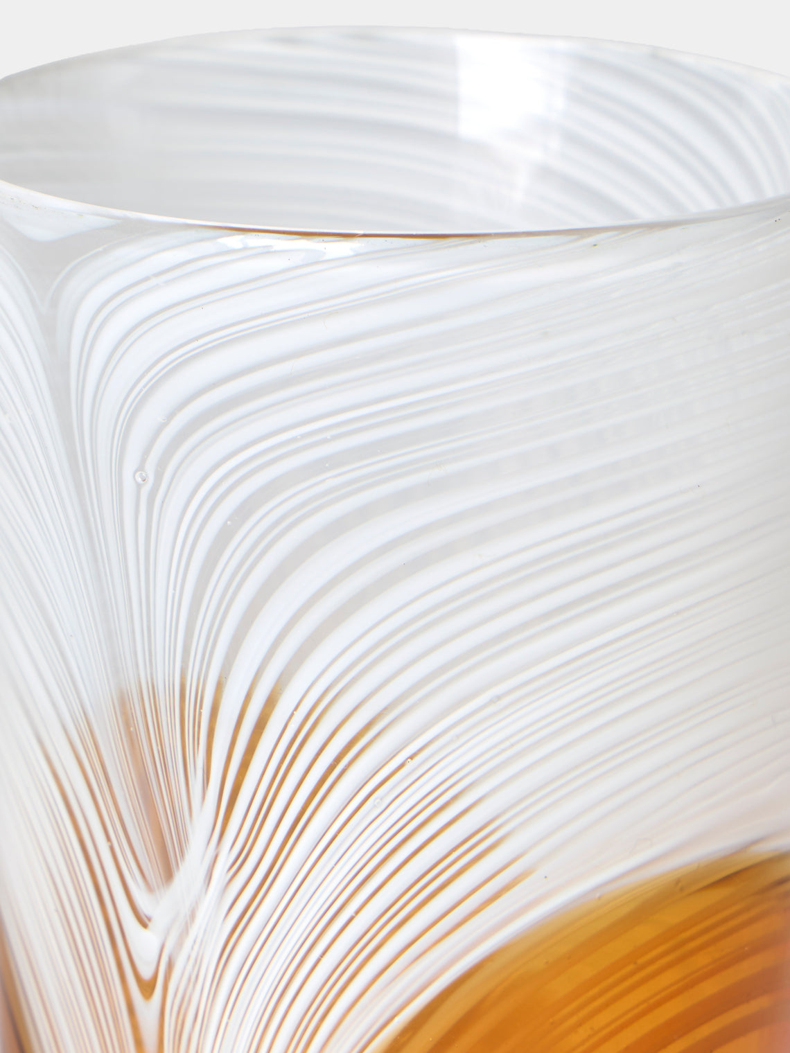 Droulers - Hand-Blown Murano Glass Tumbler - Orange - ABASK