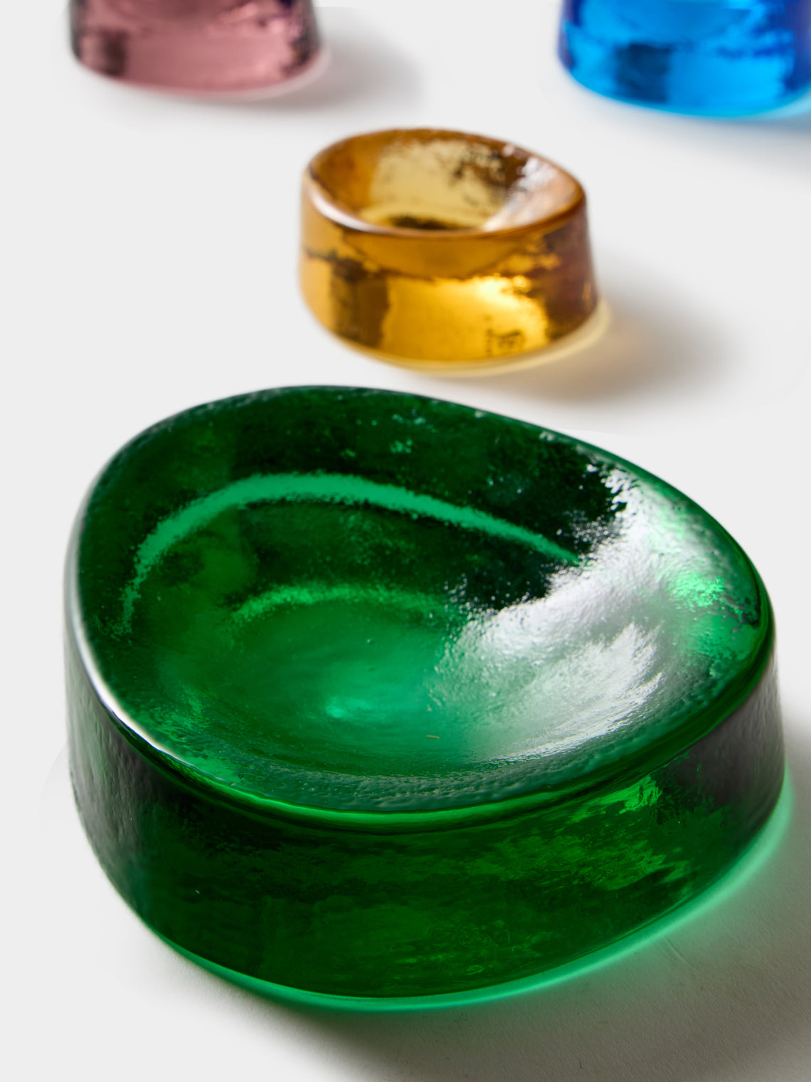 Antique and Vintage - 1970s NasonMoretti Murano Glass Desk Tidies (Set of 4) - Multiple - ABASK