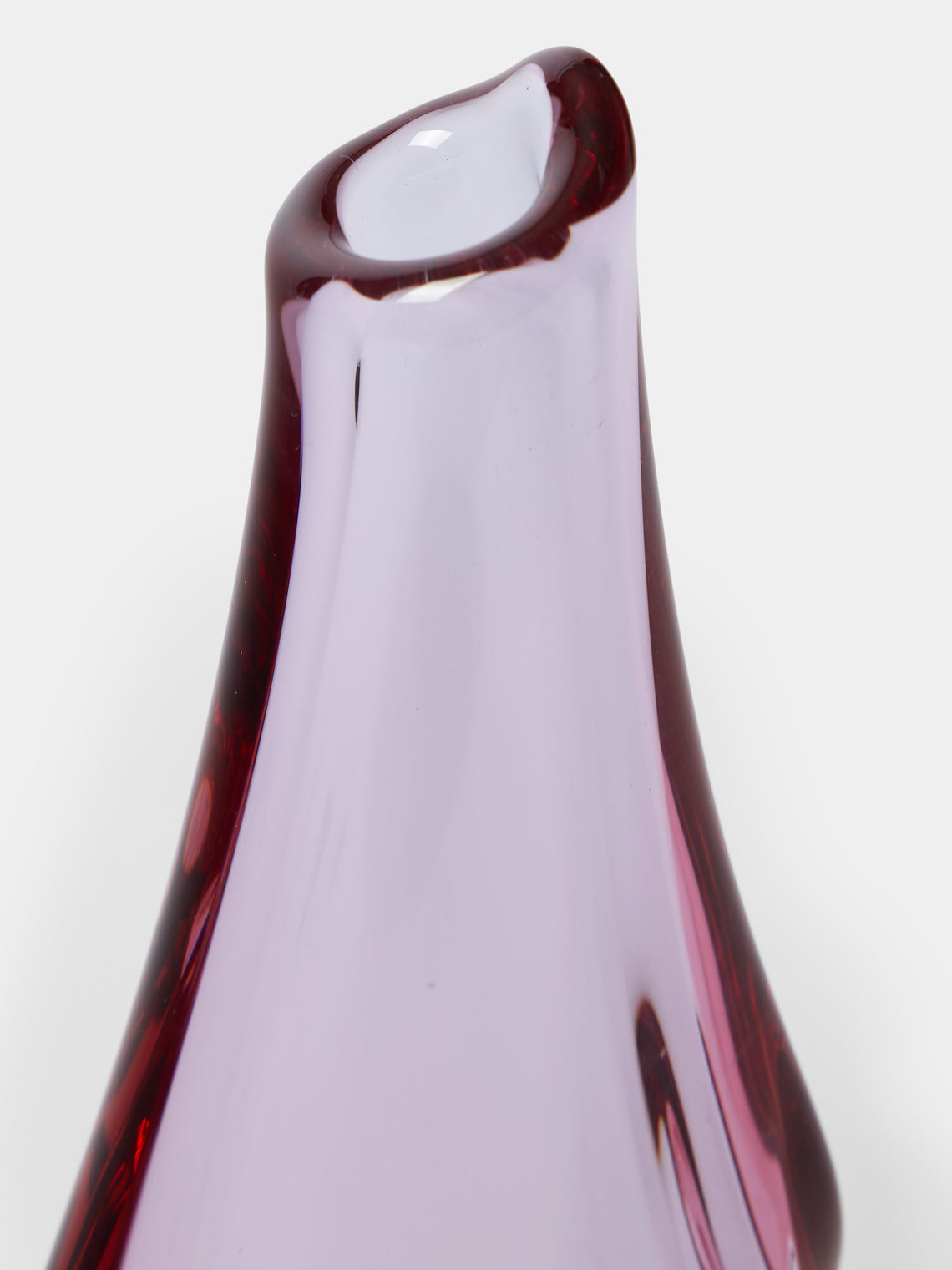 Antique and Vintage - Mid-Century Glass Vase - Pink - ABASK