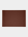 Giobagnara - Douglas Leather Desk Blotter - Brown - ABASK - 