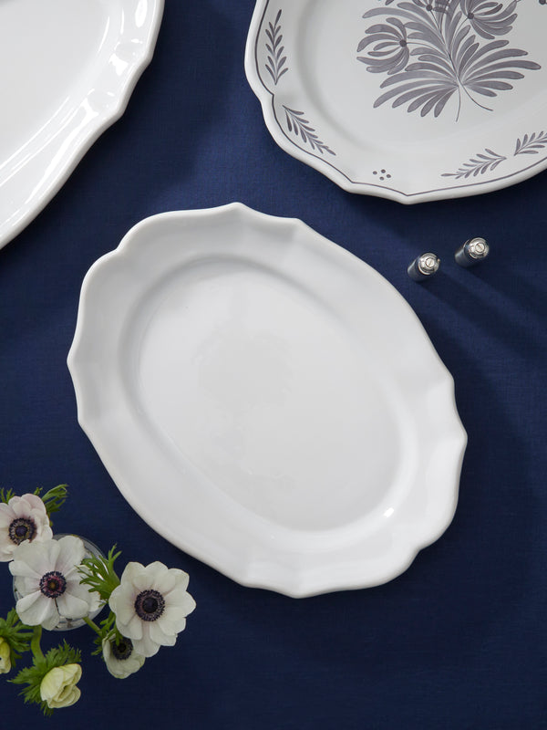 Bourg Joly Malicorne - Festons Ceramic Large Serving Dish -  - ABASK