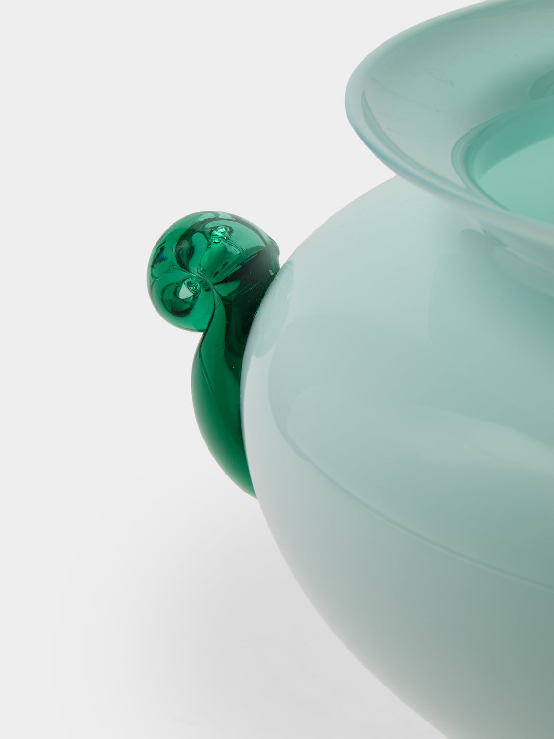 Antique and Vintage - 1980s Venezia Vetri Glass Vase (27.5in/69.5cm) - White - ABASK