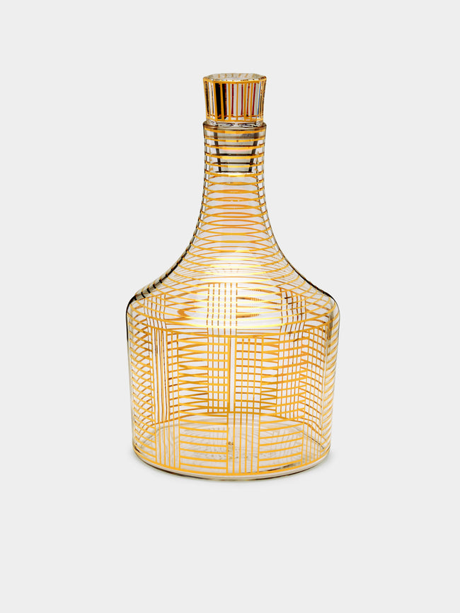 Lobmeyr - Series B Hand-Painted Crystal Decanter - Gold - ABASK - 