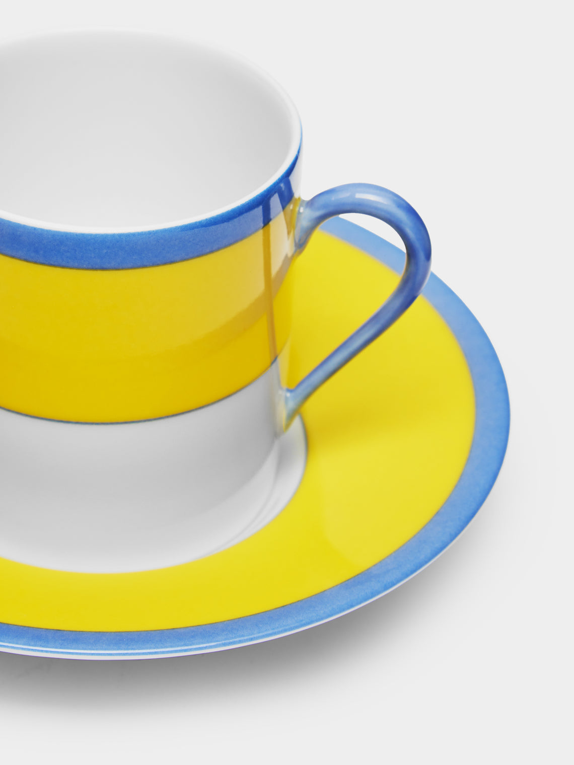 Robert Haviland & C. Parlon - Monet Porcelain Coffee Cup and Saucer (Set of 2) - Yellow - ABASK