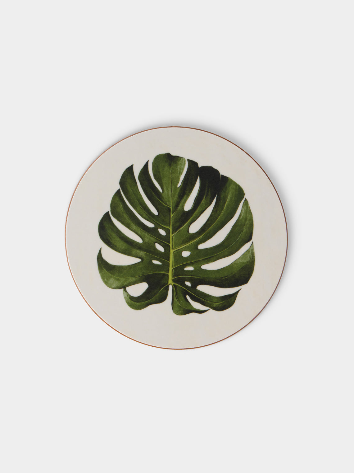 HestiaLiving - | Set of 4 | Palm Tree Wood Coasters - Green - ABASK