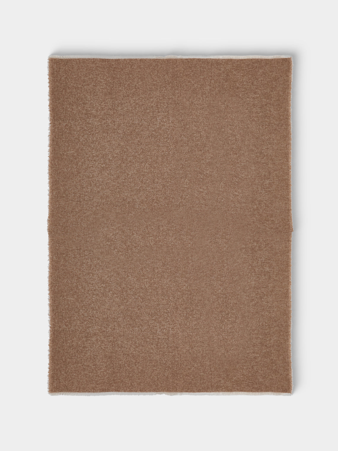 Alonpi - Peaks Cashmere and Silk Throw (78.5in/2m) - Brown - ABASK - 
