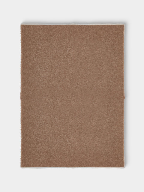 Alonpi - Peaks Cashmere and Silk Throw (78.5in/2m) - Brown - ABASK - 