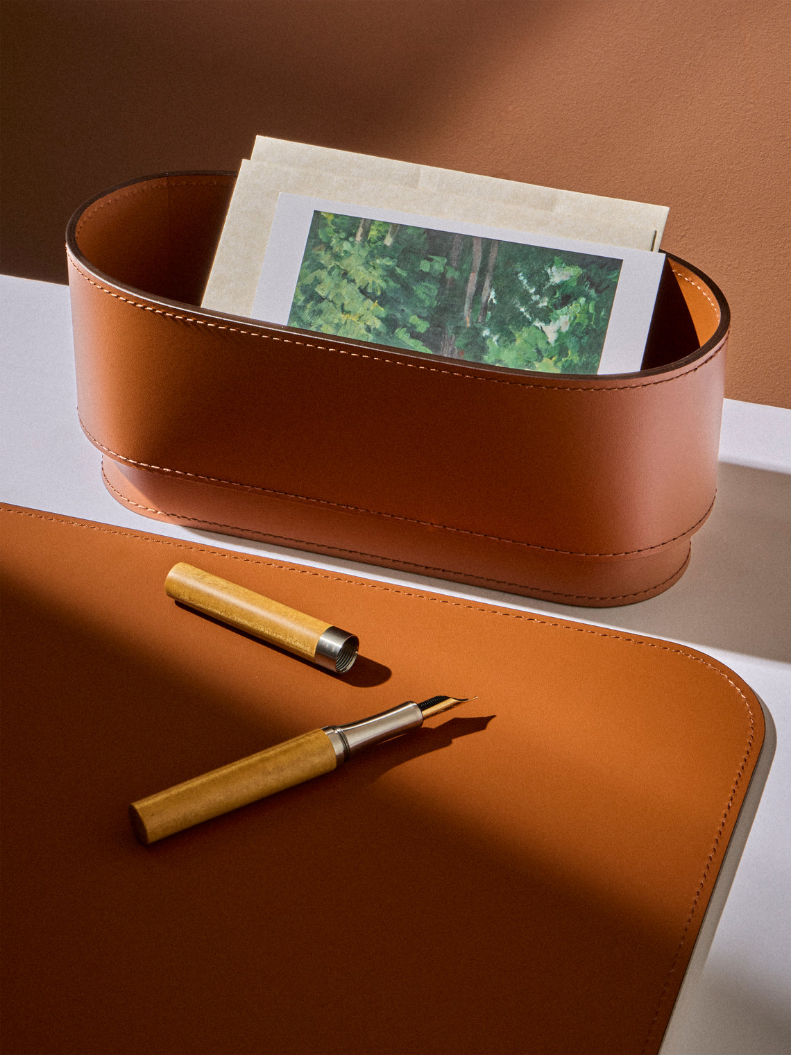 RUDI - Zenit Leather Envelope Holder - Brown - ABASK