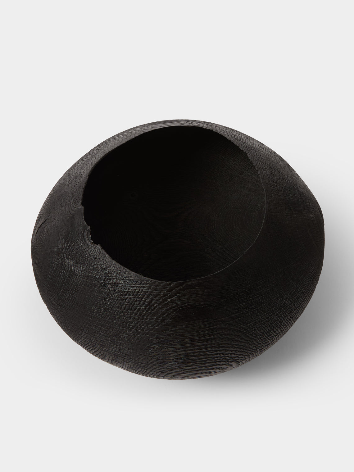 Friedemann Buehler - Hand-Turned Oak Bowl - Black - ABASK