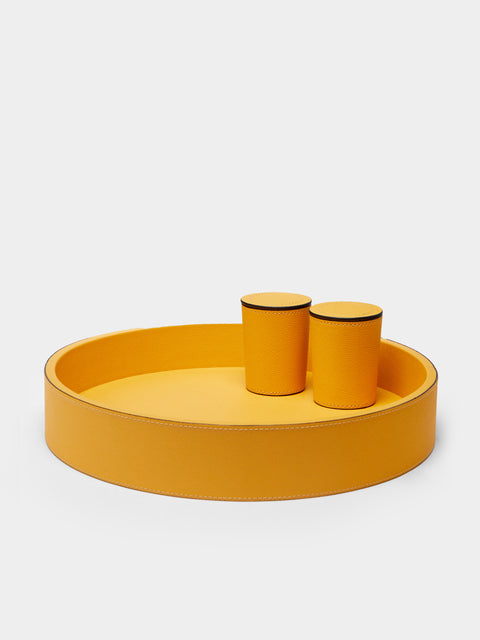 Giobagnara - Arena Leather Dice Set - Yellow - ABASK - 