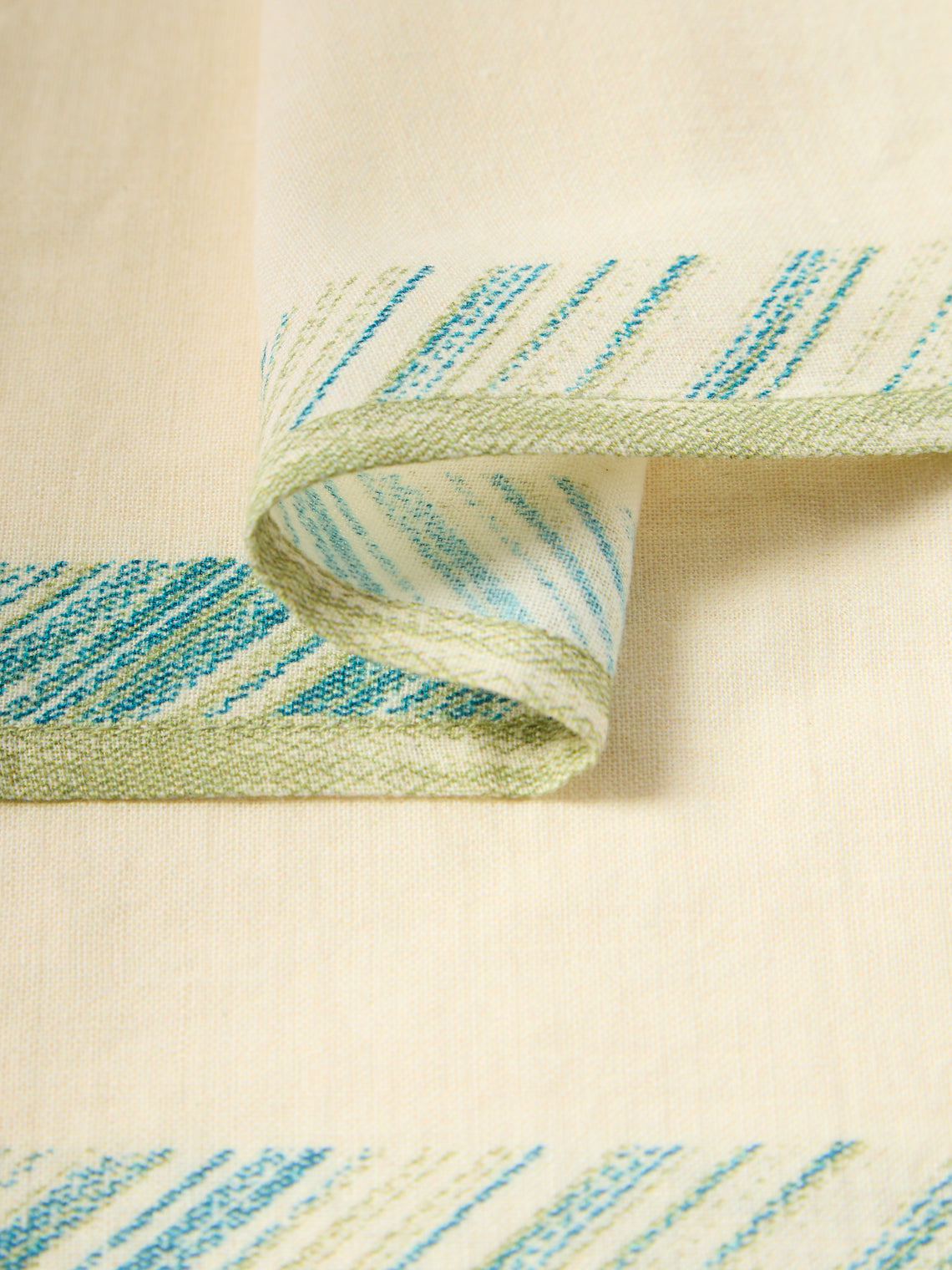 D'Ascoli - | Set of 4 | Kamila Printed Cotton Napkins - Cream - ABASK