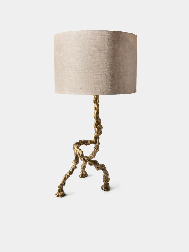 Viya - Belum Brass Table Lamp - Brass - ABASK - 