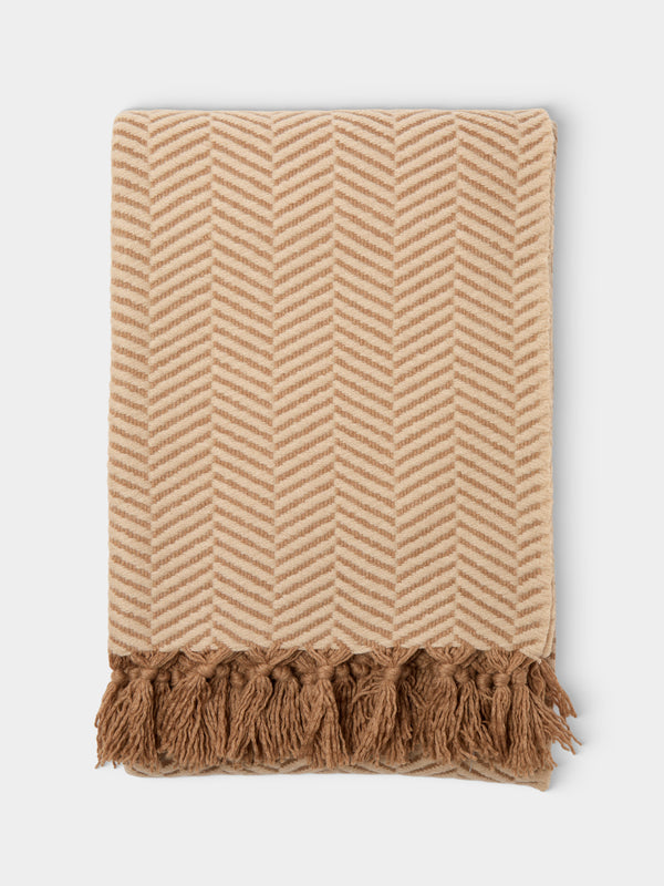 Alonpi - Bellagio Camel Hair Blanket (78.5in/2m) - Beige - ABASK - 
