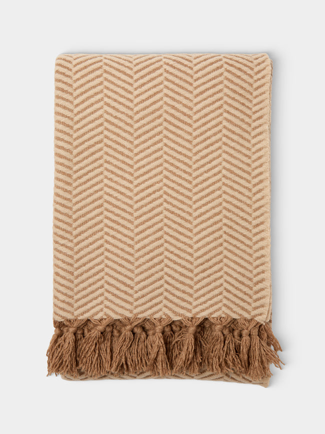 Alonpi - Bellagio Camel Hair Blanket (78.5in/2m) - Beige - ABASK - 