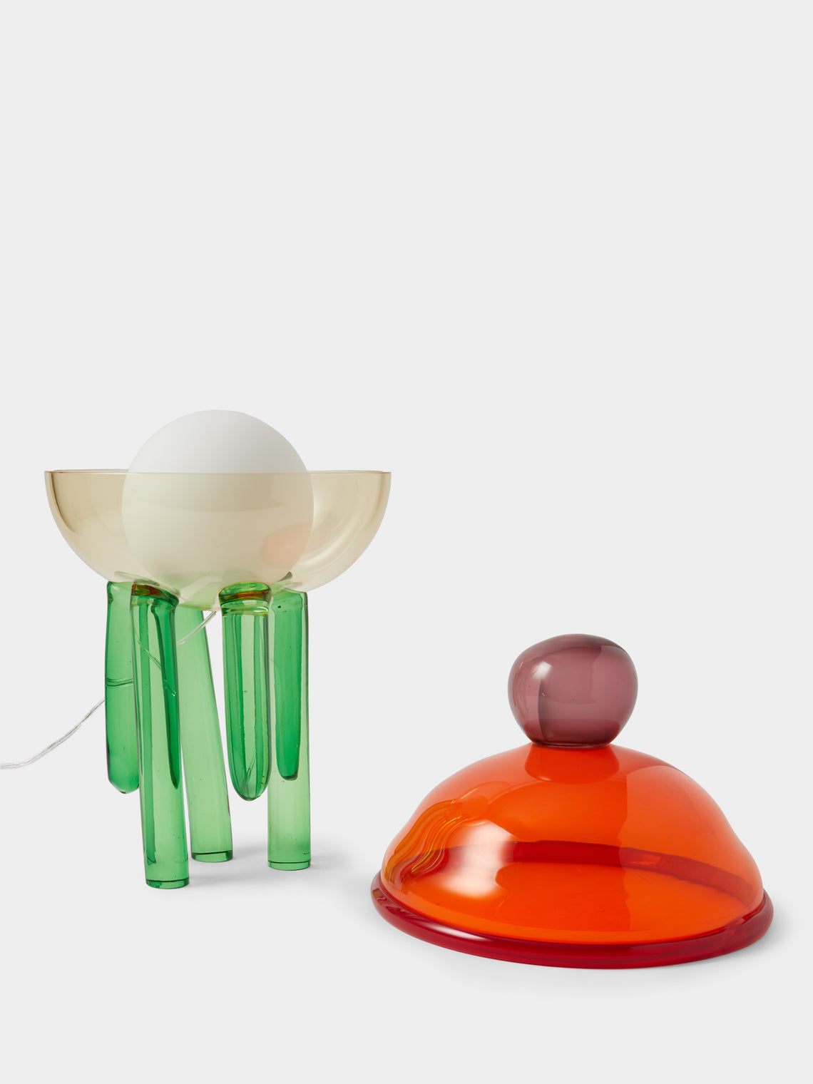 Kickie Chudikova - Pulpopolis Cyanea Hand-Blown Murano Glass Wired Table Lamp - Multiple - ABASK