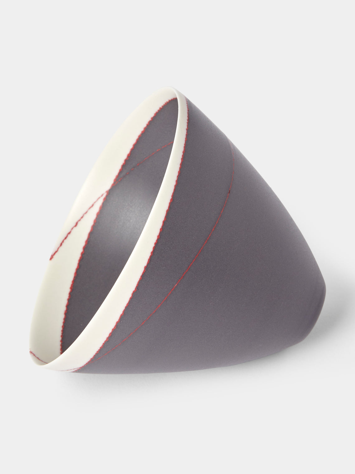 Paul James Ceramics - Fractured Reality Hand-Thrown Ceramic Bowl - Gray - ABASK