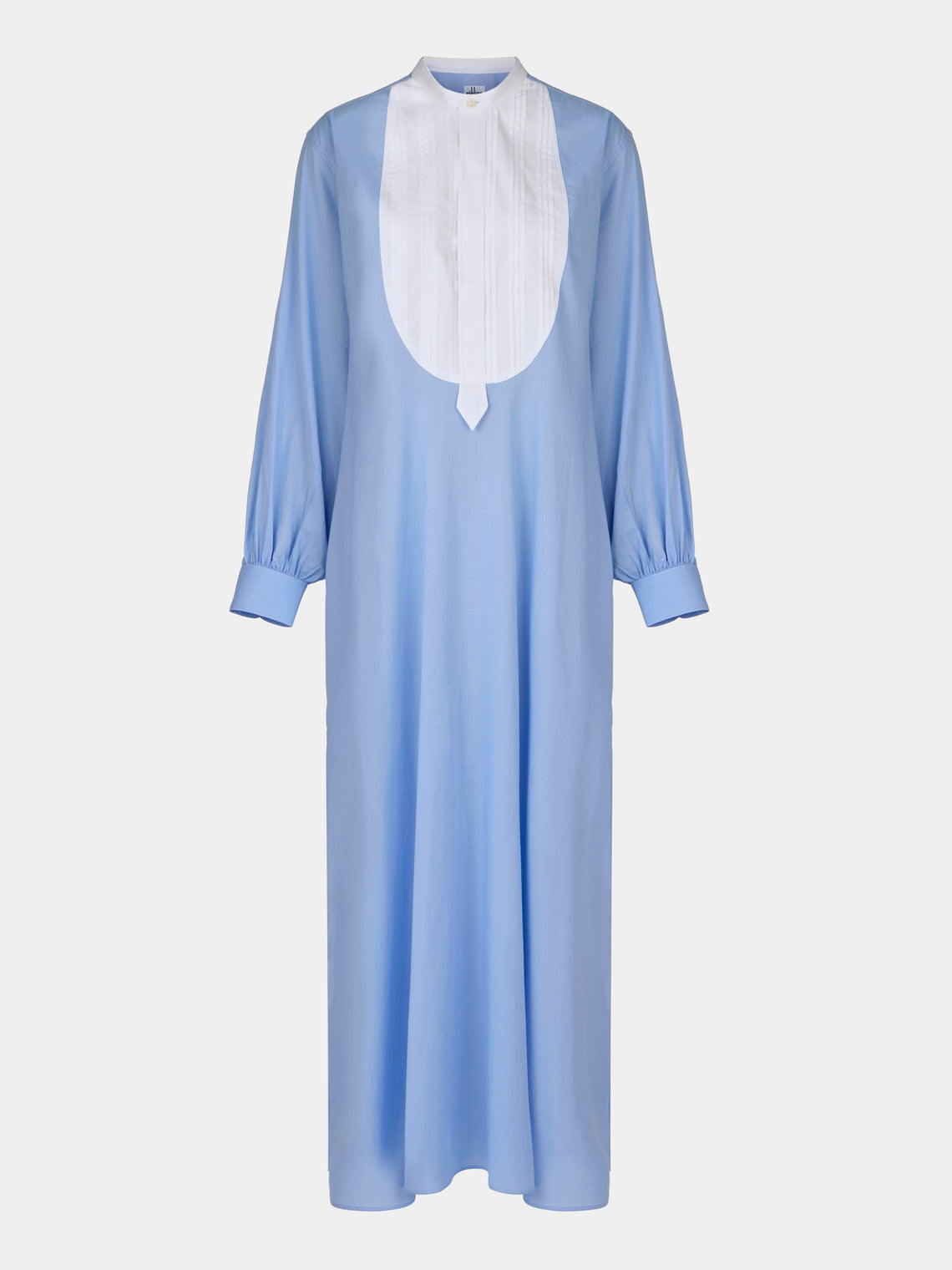 Sebline - Painter’s Cotton Shirt Dress - Light blue - ABASK - 