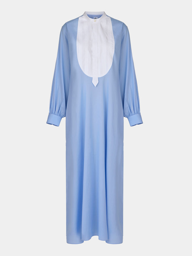 Sebline - Painter’s Cotton Shirt Dress - Light blue - ABASK - 