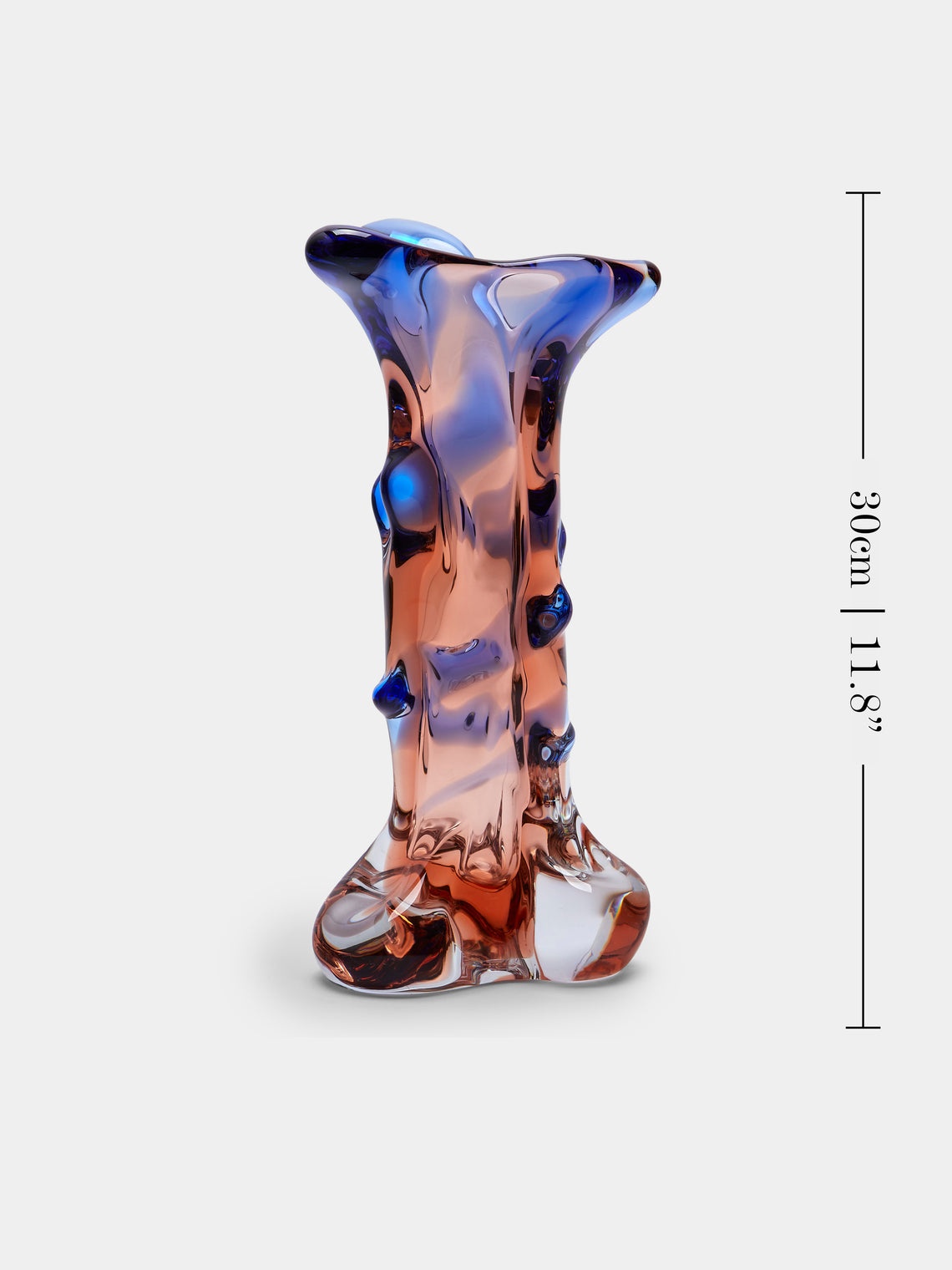 Antique and Vintage - Mid-Century Glass Vase - Brown - ABASK