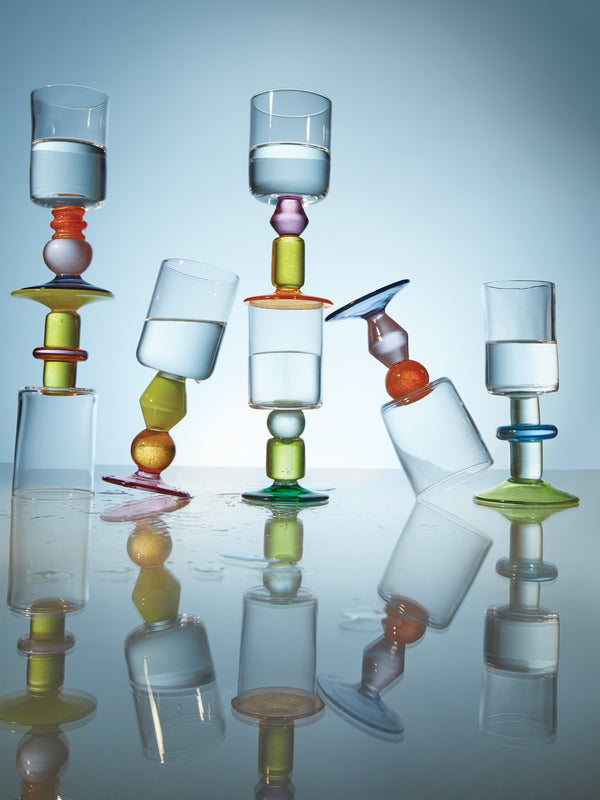 Gather - Miami Hand-Blown Wine Glasses (Set of 2) -  - ABASK