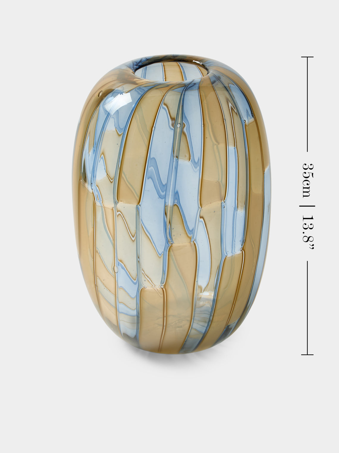 Moonarij - Tetris Hand-Blown Glass Vase (13.5in/35cm) - Multiple - ABASK