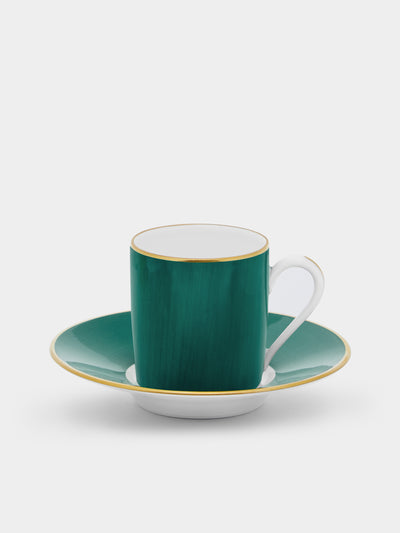 Robert Haviland & C. Parlon - Coco Hand-Painted Porcelain Espresso Cup and Saucer -  - ABASK - 