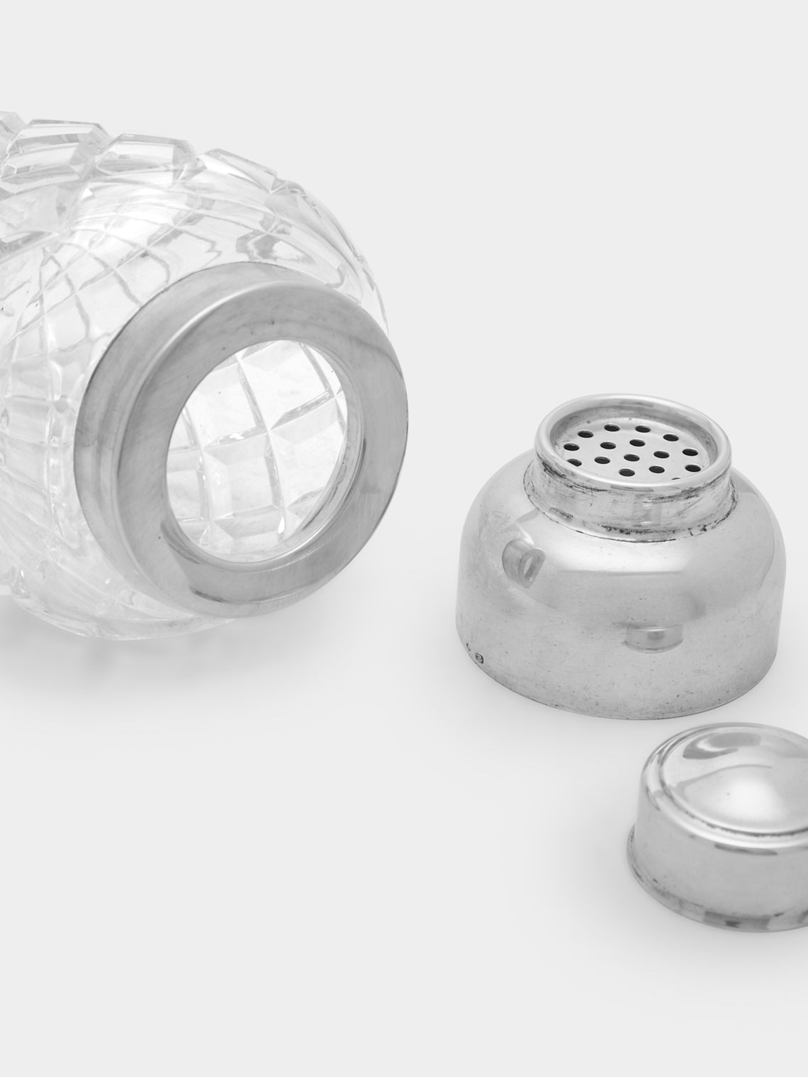 Antique and Vintage - 1950s English Silver-Plated Cocktail Shaker -  - ABASK