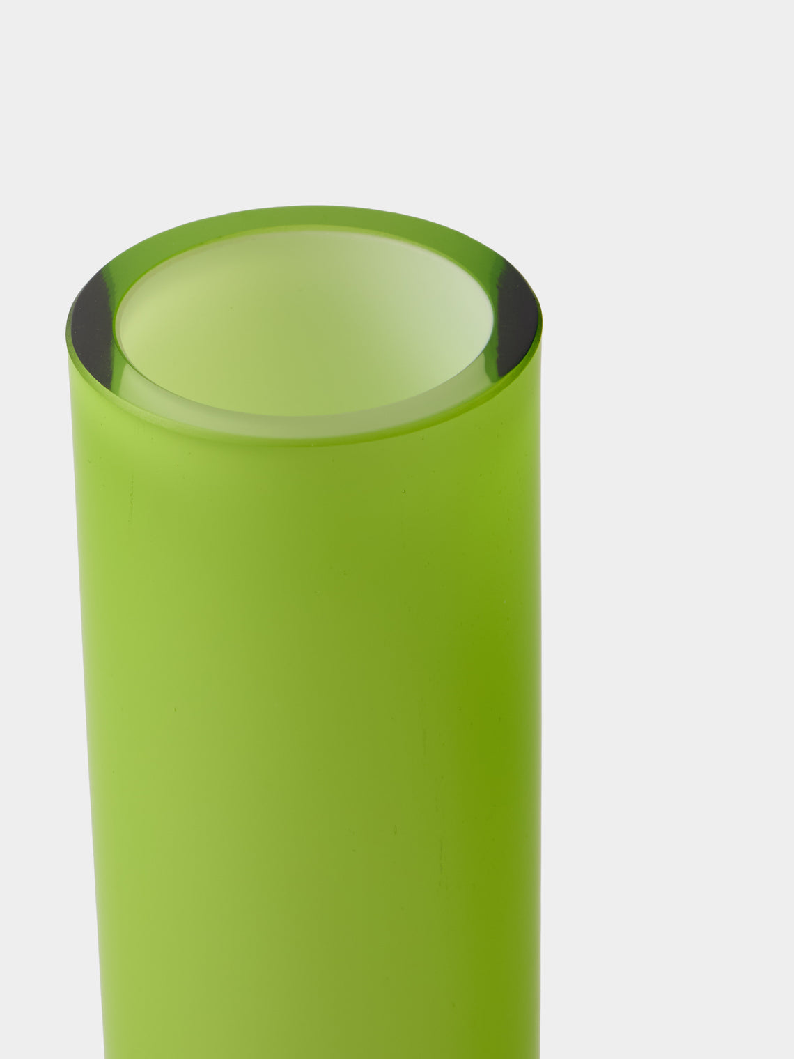 Antique and Vintage - 1960s La Murrina Murano Glass Bud Vase (10in/25cm) - Green - ABASK