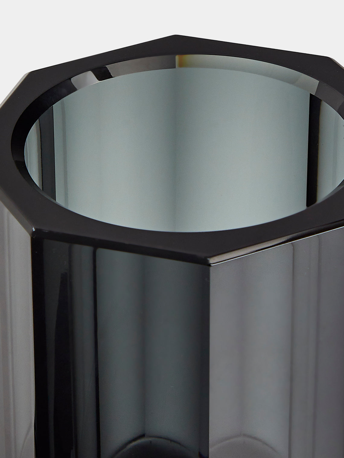 Decor Walther - Cut Crystal Lidded Jar - Black - ABASK