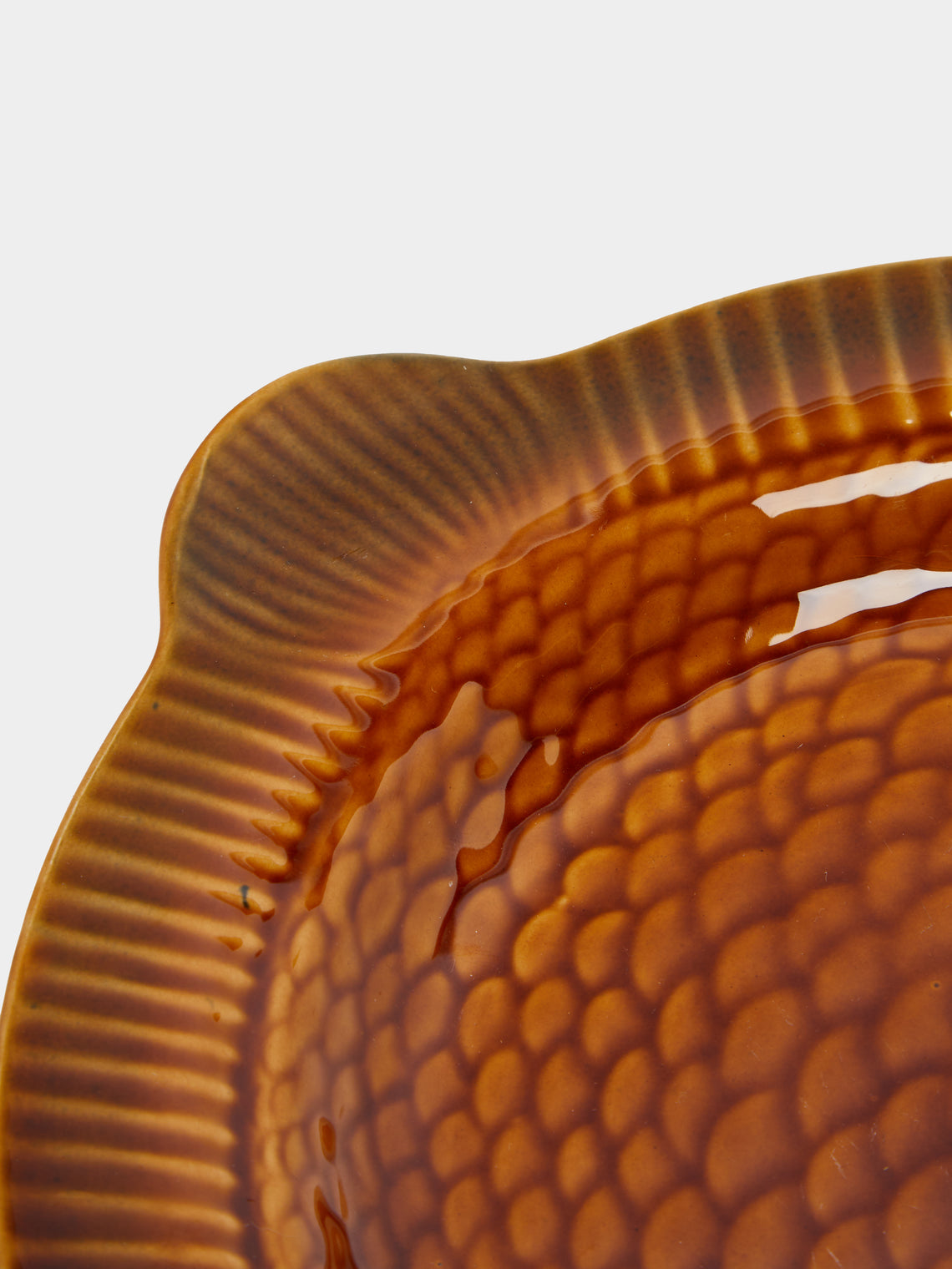 Antique and Vintage - 1950s Sarreguemines Ceramic Fish Dinner Plates (Set of 6) -  - ABASK