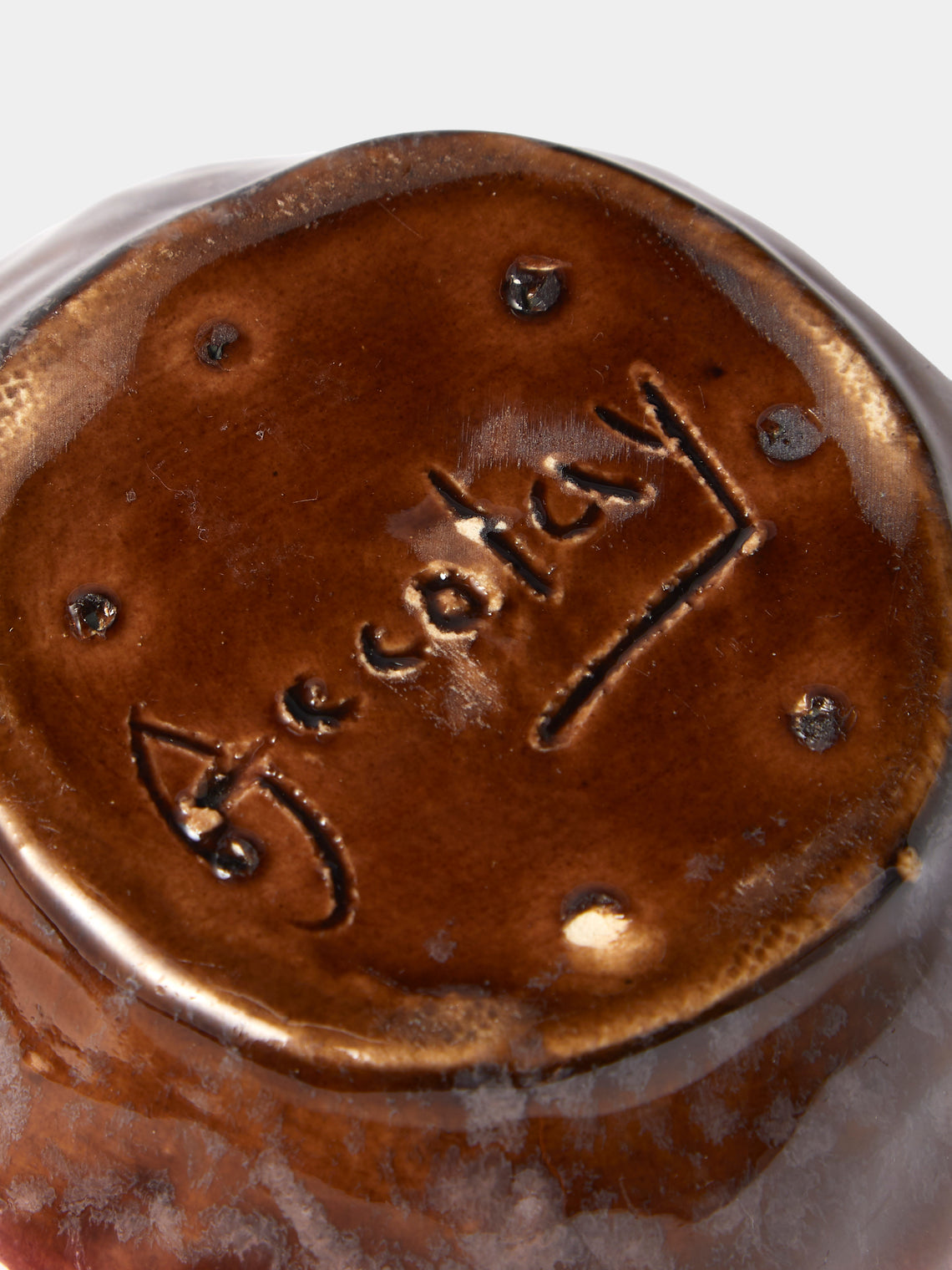 Antique and Vintage - 1950s Accolay Trinket Bowl - Red - ABASK