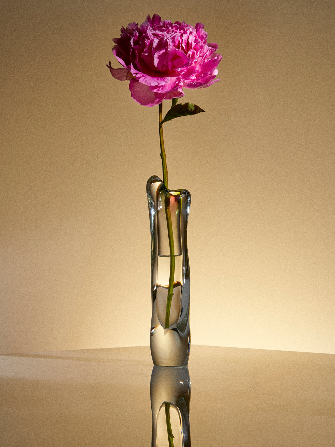 Antique and Vintage - Mid-Century Glass Vase - Clear - ABASK