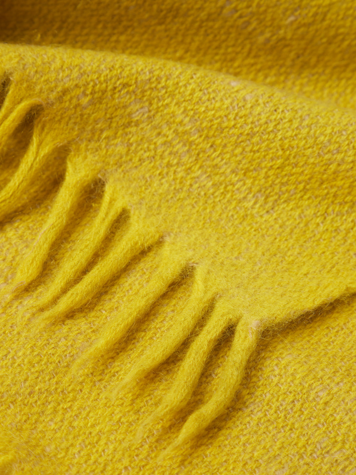 Norlha - Valley Hand-Spun Yak Blanket (75in/1.9m) - Yellow - ABASK