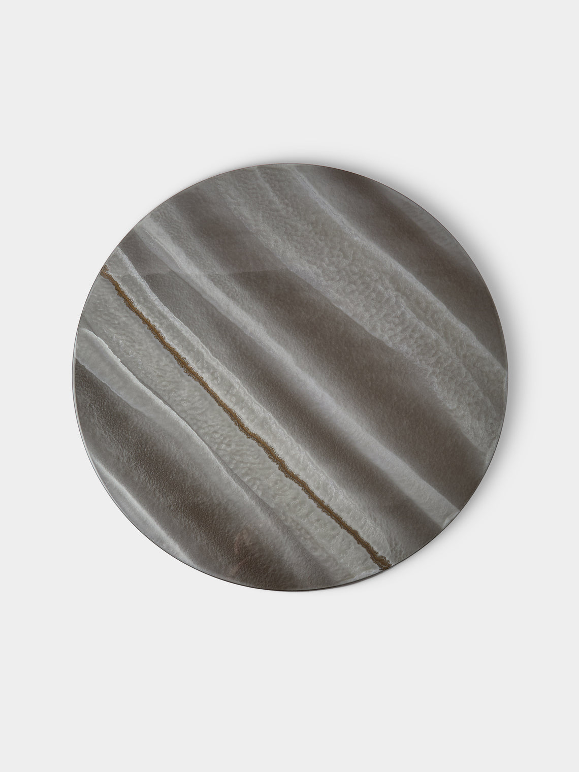 MAAR Design - | Set of 4 | Noce Hand-Painted Lacquered Placemats - Gray - ABASK