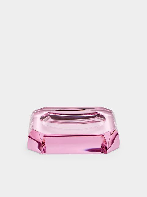 Decor Walther - Cut Crystal Soap Dish - Pink - ABASK - 