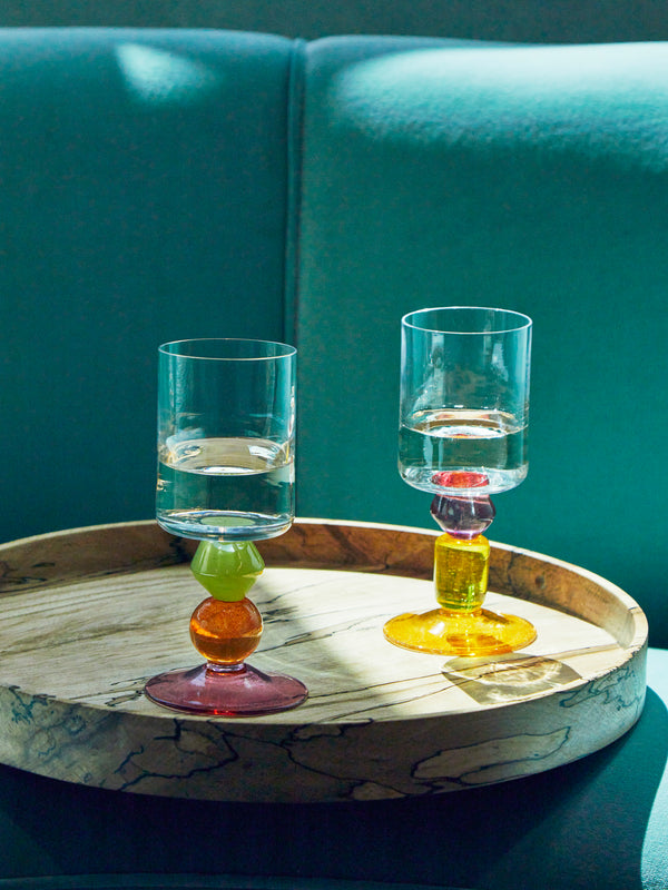 Gather - Miami Hand-Blown Wine Glasses (Set of 2) -  - ABASK