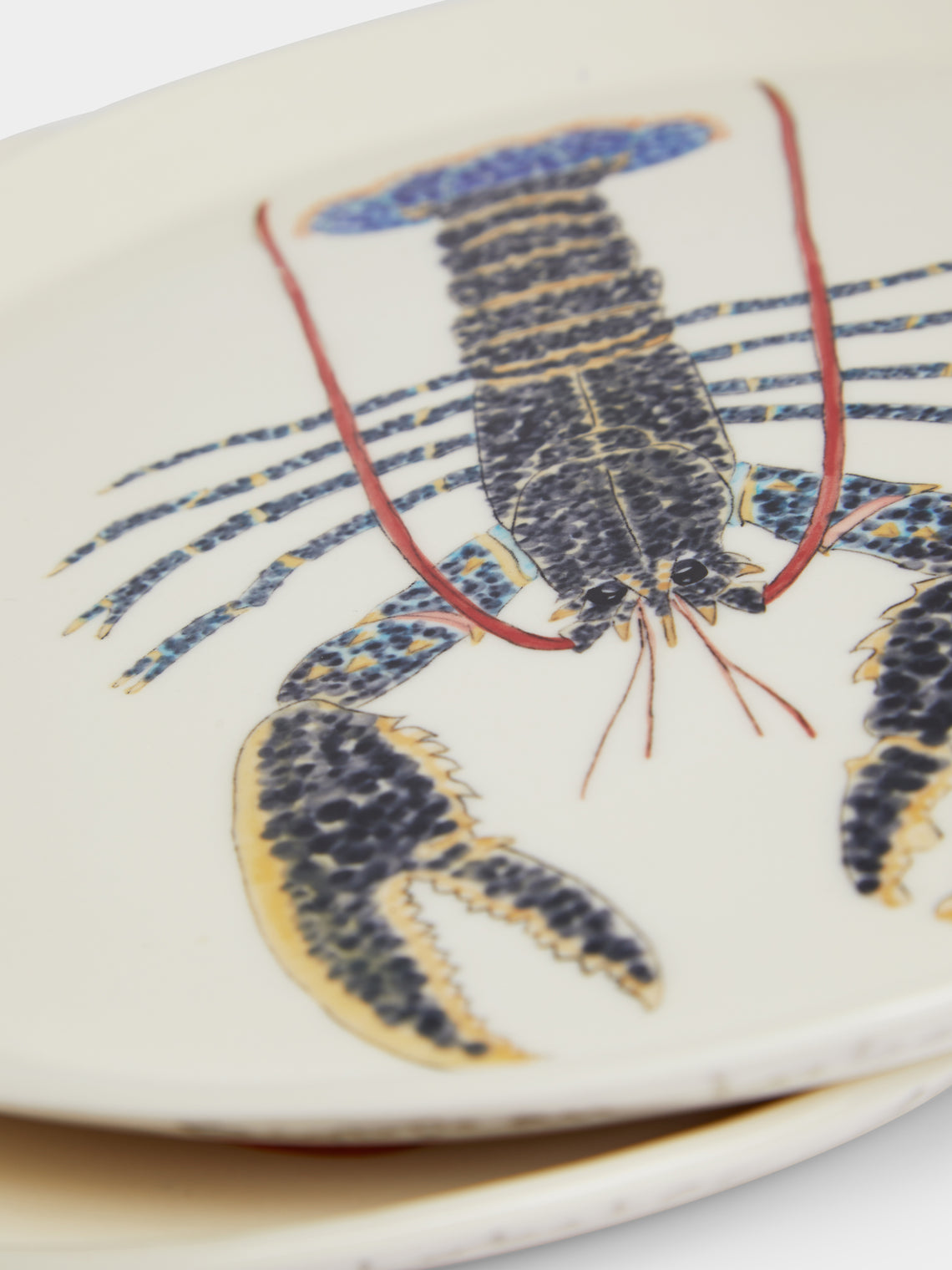 Casa Adams - Lobster Hand-Painted Porcelain Dinner Plates (Set of 2) -  - ABASK