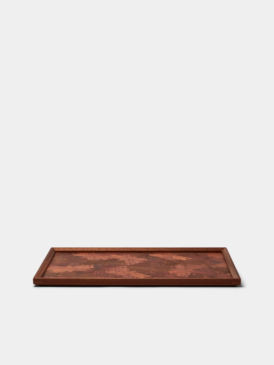 Mori Kougei - Poke Marquetry Wood Tray (14.5in/37.5cm) - Multiple - ABASK