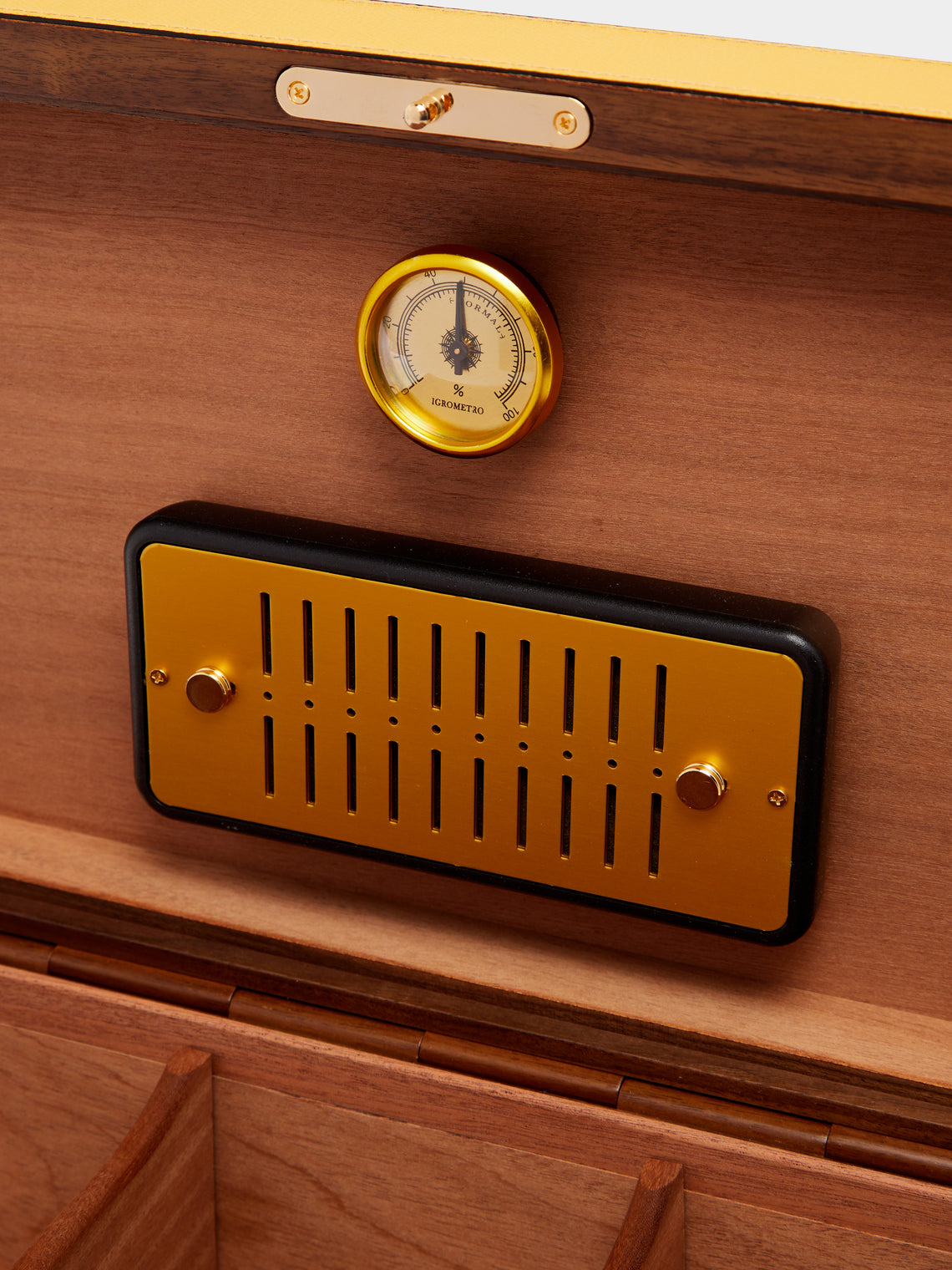 Giobagnara - Santiago Leather Large Humidor Case (80 Cigars) - Yellow - ABASK