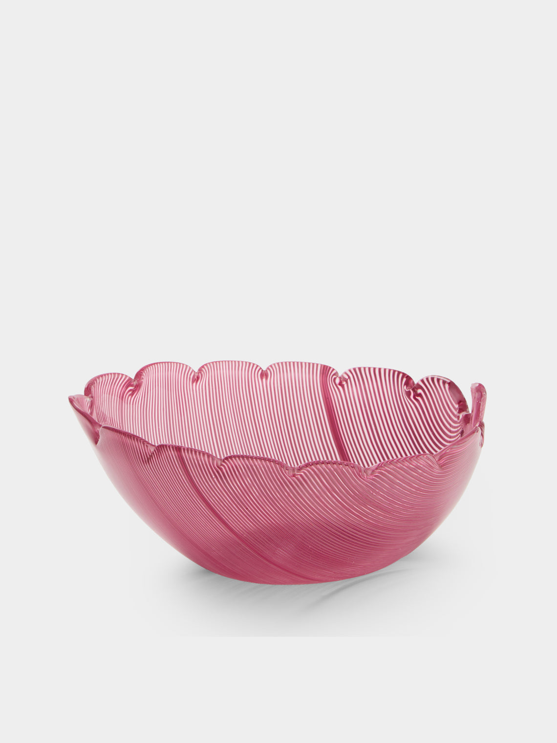 Antique and Vintage - 1982 Venini Glass Bowl - Pink - ABASK - 