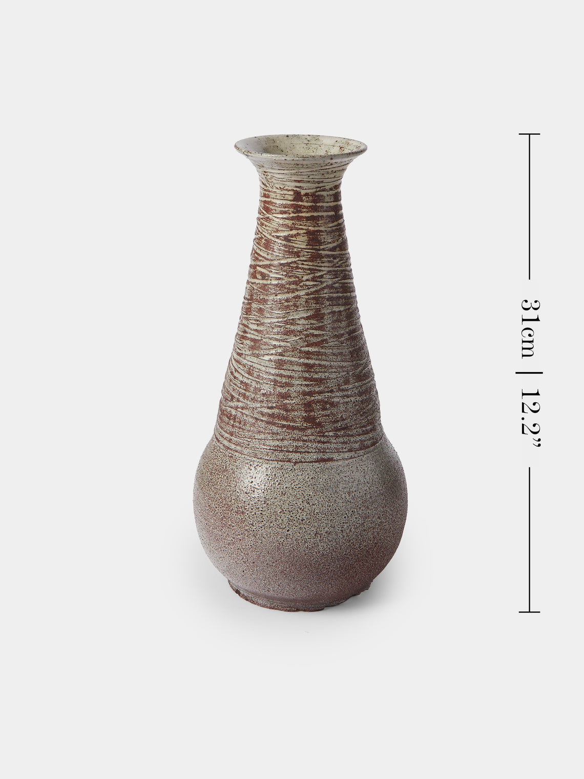 Antique and Vintage - 1950s Accolay Vase - Brown - ABASK
