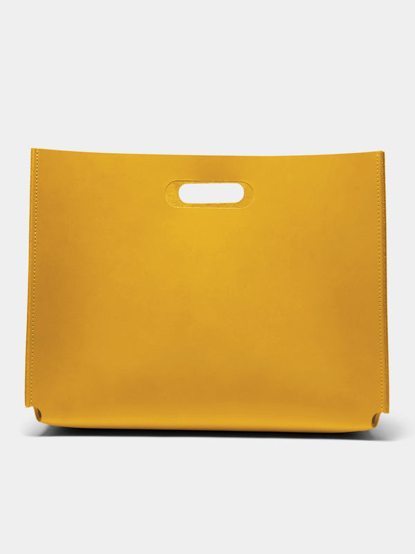 Rabitti 1969 - Amsterdam Leather Basket - Yellow - ABASK