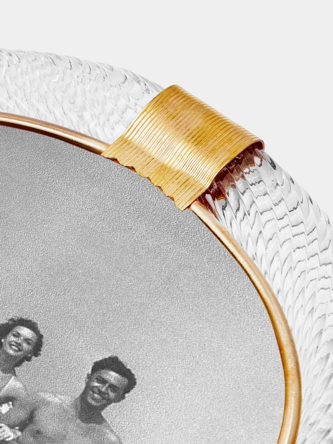 Antique and Vintage - 1960s Murano Glass Photo Frame - Clear - ABASK