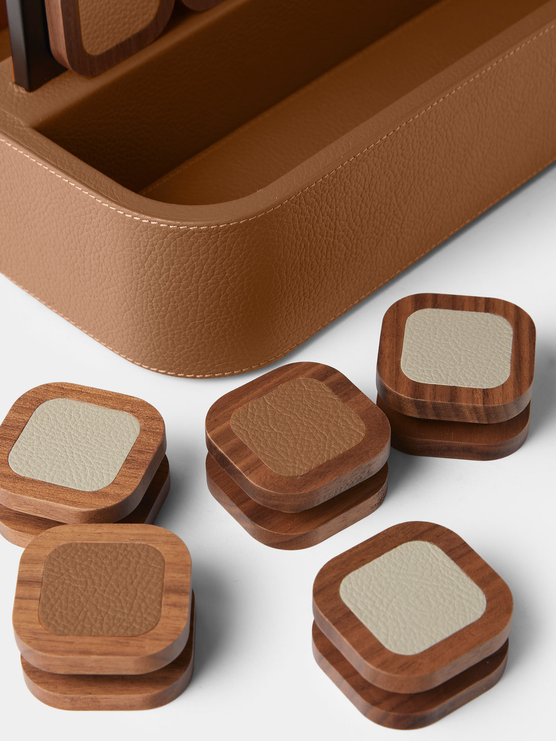 Giobagnara x Poltrona Frau - Leather Connect Four Set - Tan - ABASK