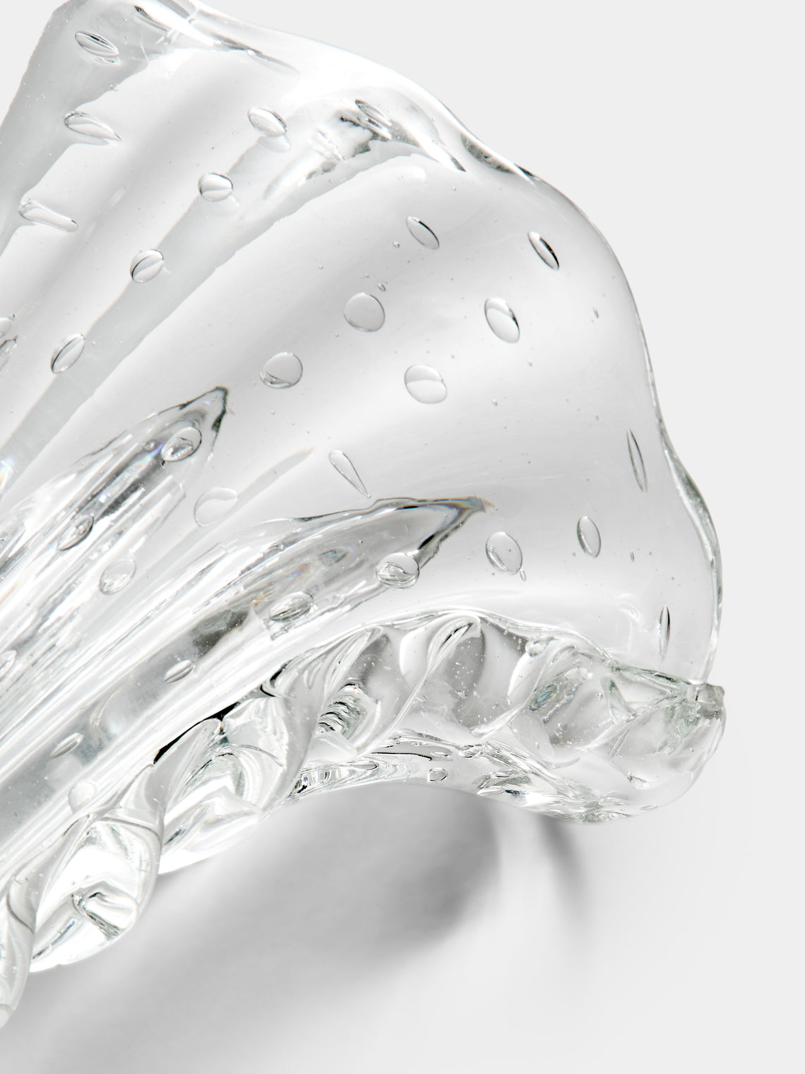 Antique and Vintage - 1960s Barovier & Toso Crystal Vase (8.5in/22cm) - Clear - ABASK