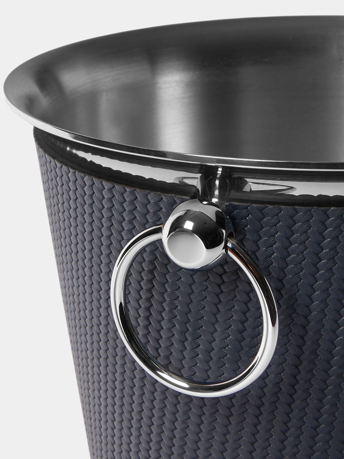 Pinetti - Leather Champagne Bucket - Navy - ABASK
