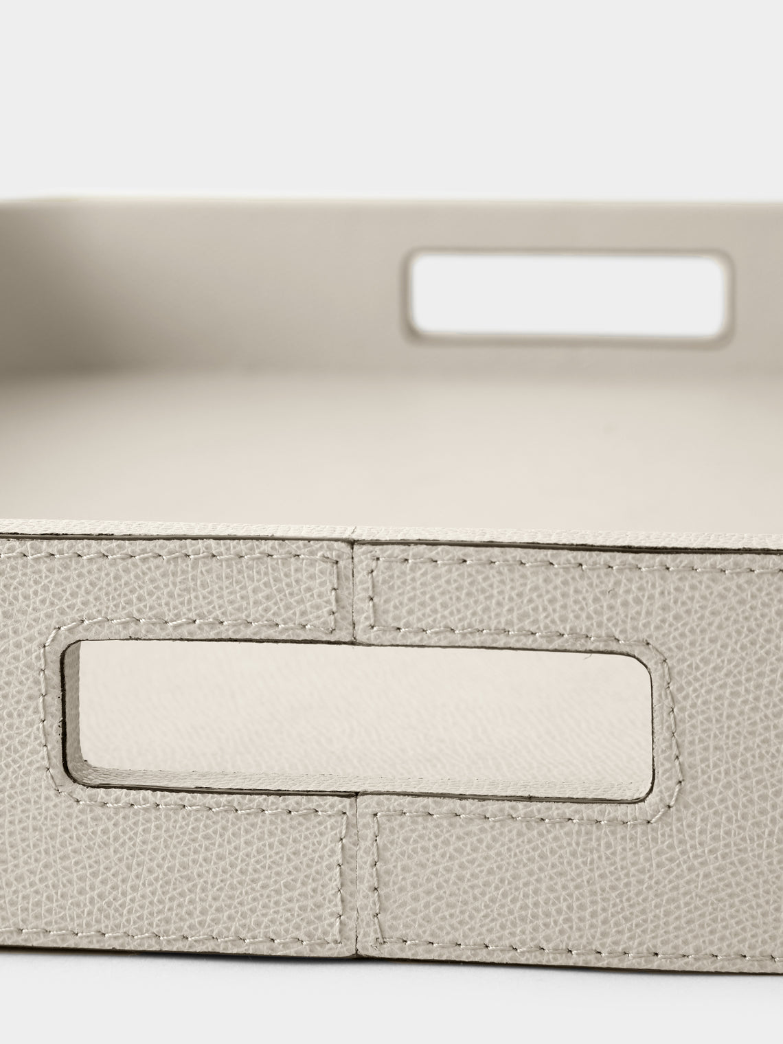 Giobagnara - Polo Leather Tray - Cream - ABASK